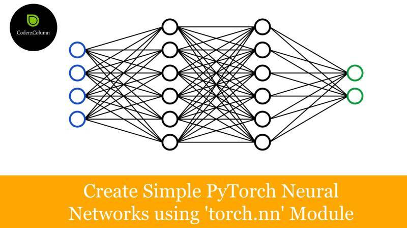 Design Simple Neural Networks Using PyTorch — CoderzColumn - Buymeacoffee