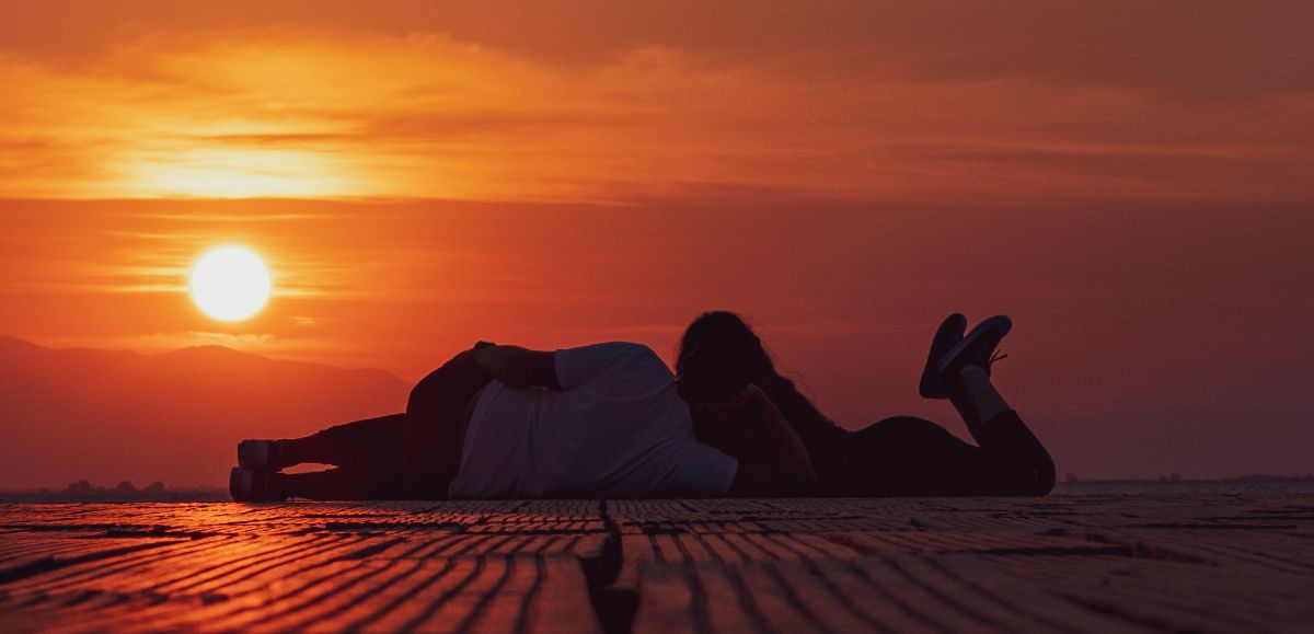 Romantic sunset in Thessaloniki