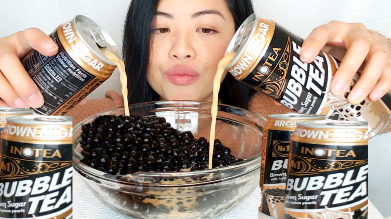 Asmr Bubble Tea Eating Mukbang Brown Sugar Bubble Tea Tapiocaboba Pearls Review — House Of 3380