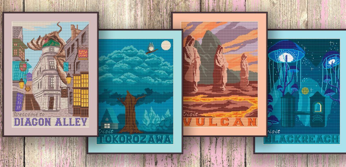 Any 4 Cross Stitch Patterns