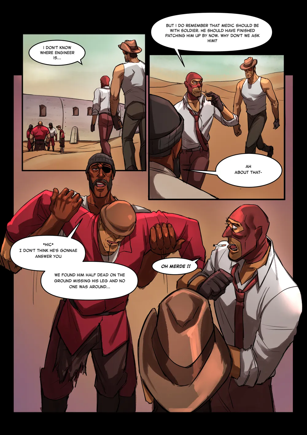 TF2 FANCOMIC | desert (ENG) — CalabbyCabbage - Buymeacoffee