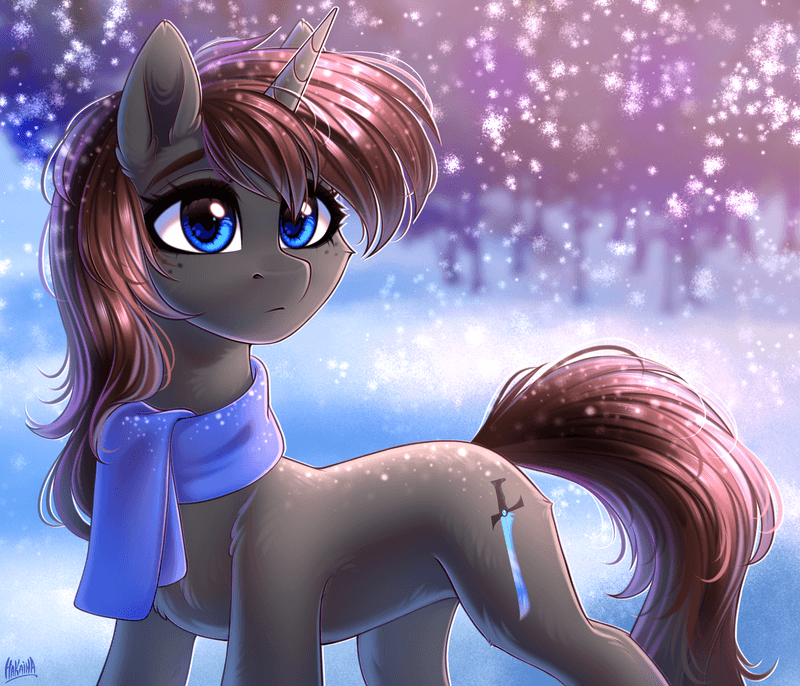 Winter art with ponies^^