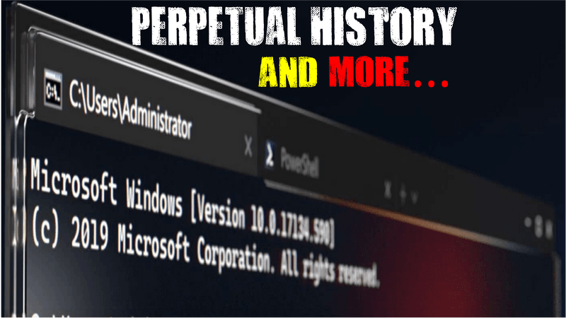 Windows Terminal Perpetual History. Yes it is possible.