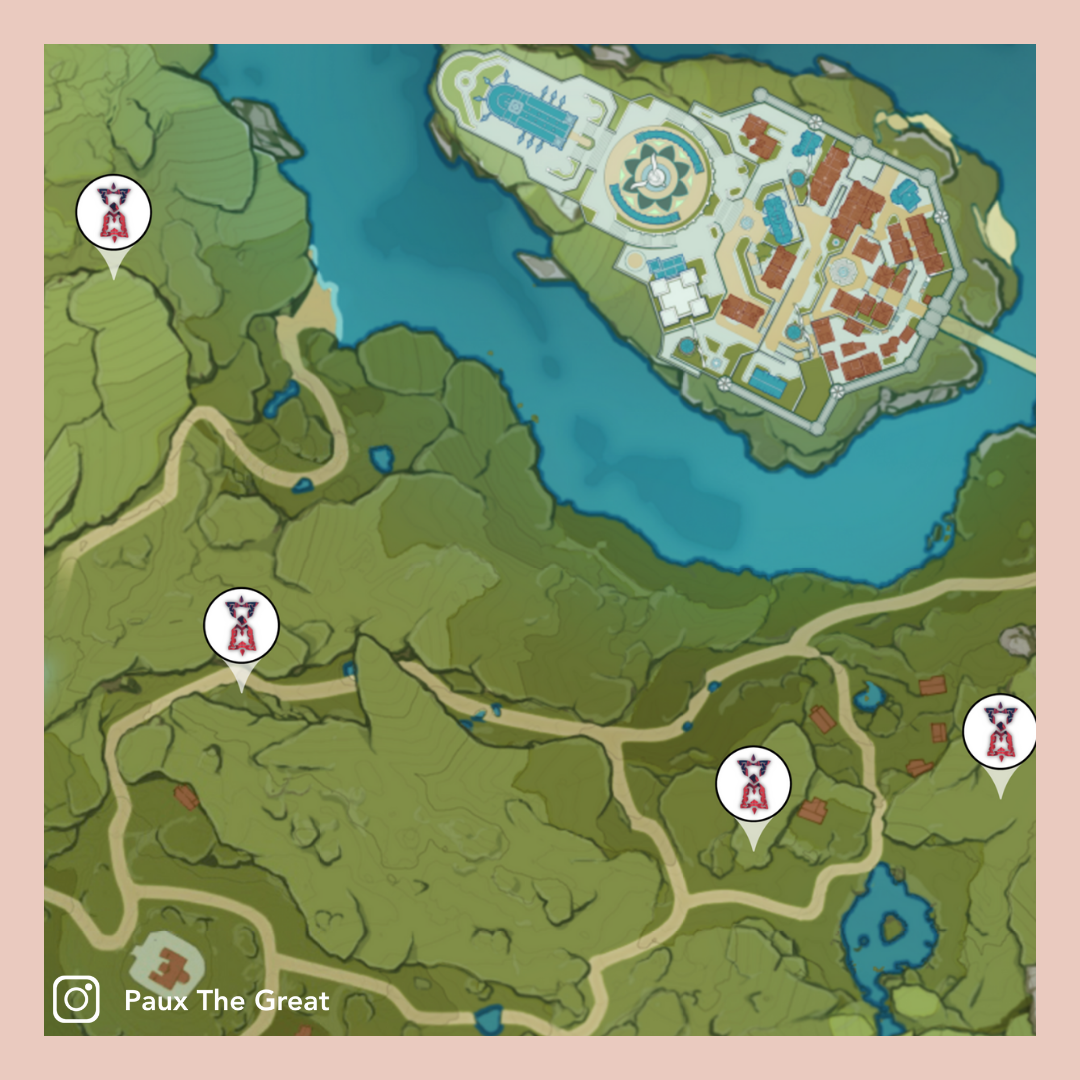 Time Trial Challenge Locations (Liyue and Mondstadt) — Paux the Great