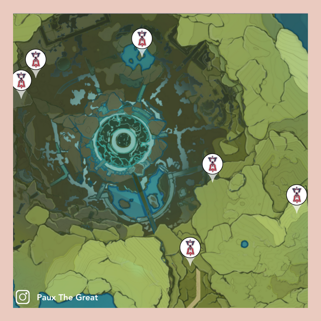 Time Trial Challenge Locations (Liyue and Mondstadt) — Paux the Great