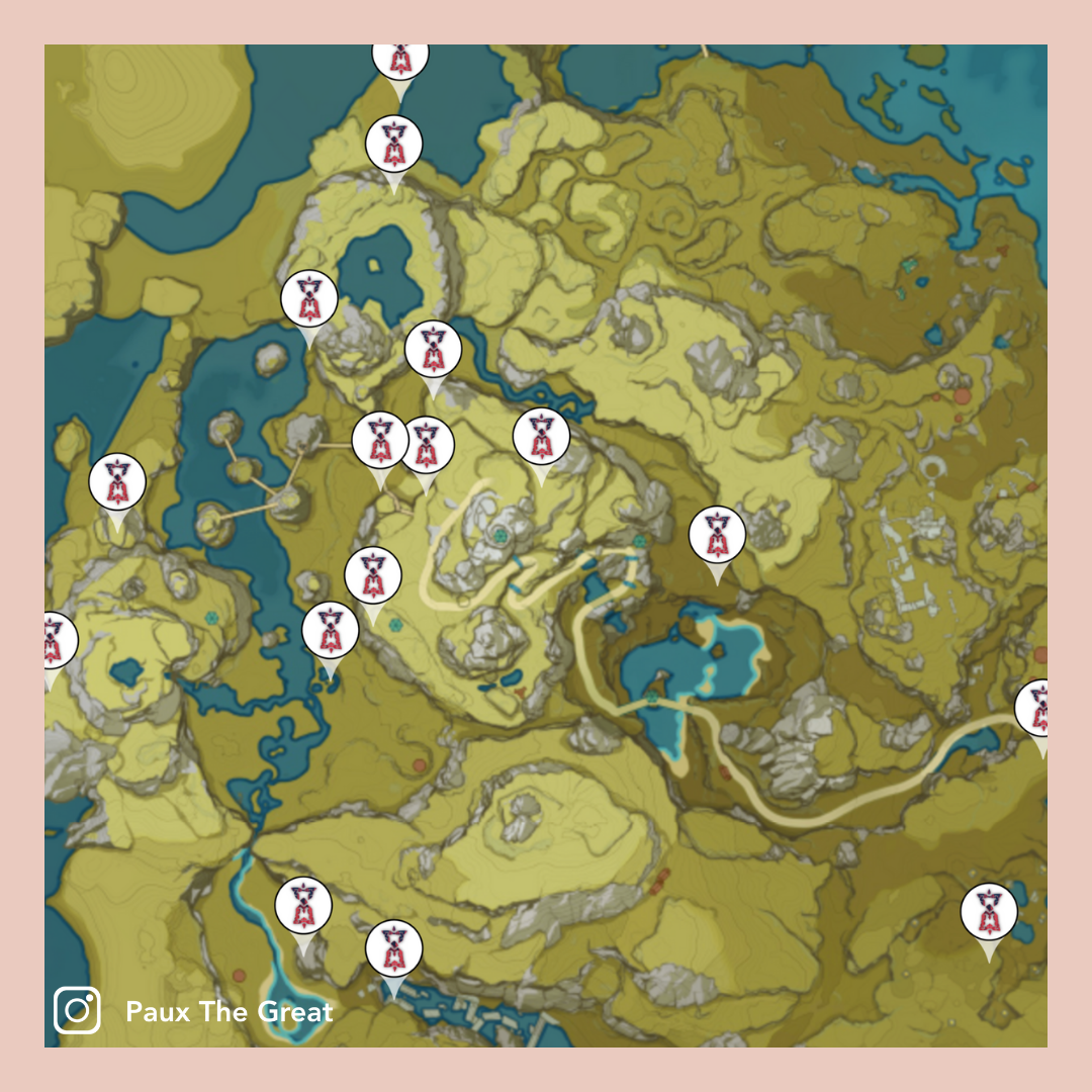 Time Trial Challenge Locations (Liyue and Mondstadt) — Paux the Great