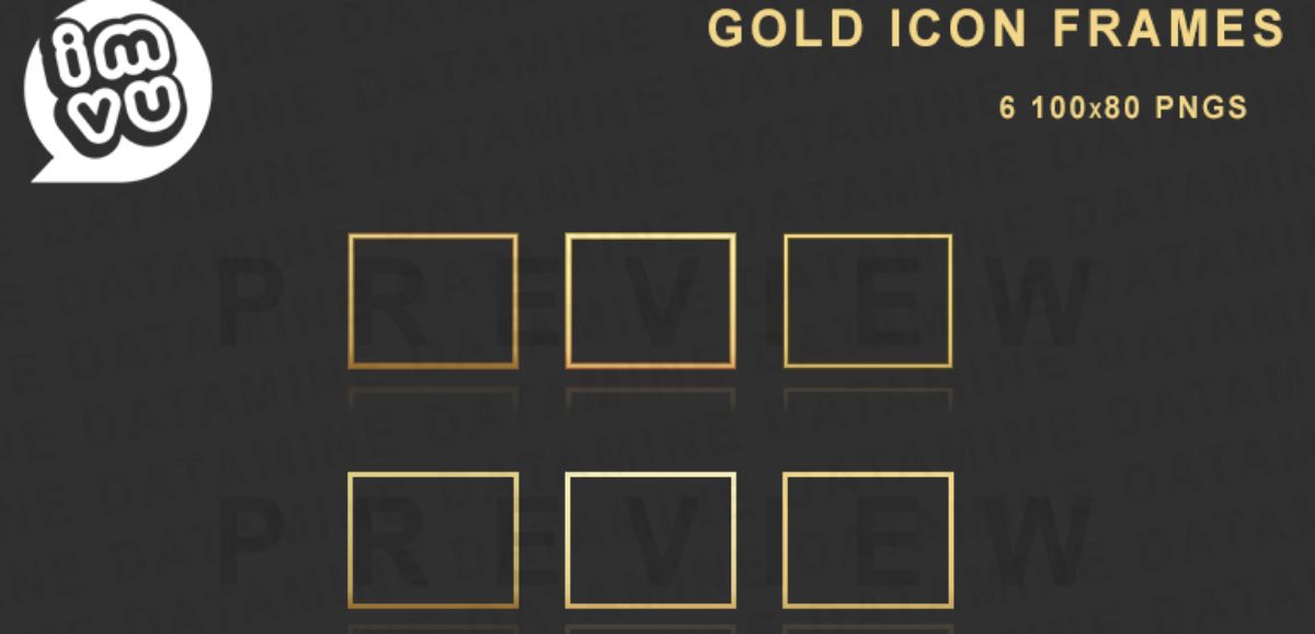 IMVU Gold Frame Pack