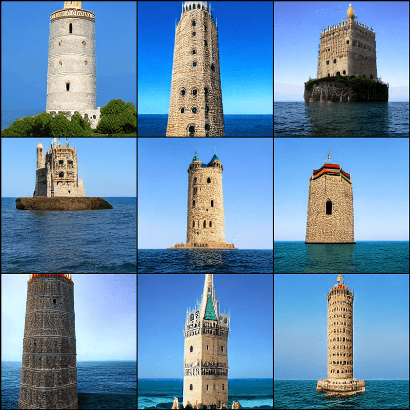 Fancy Tower in the middle of the sea. 🗼🗼