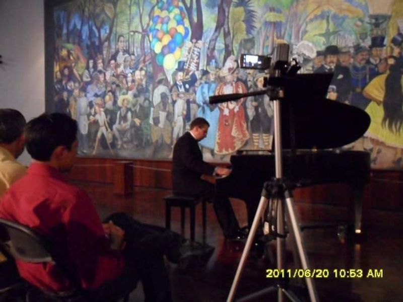 Concert at Diego Rivera Mural Museum, in Mexico City.