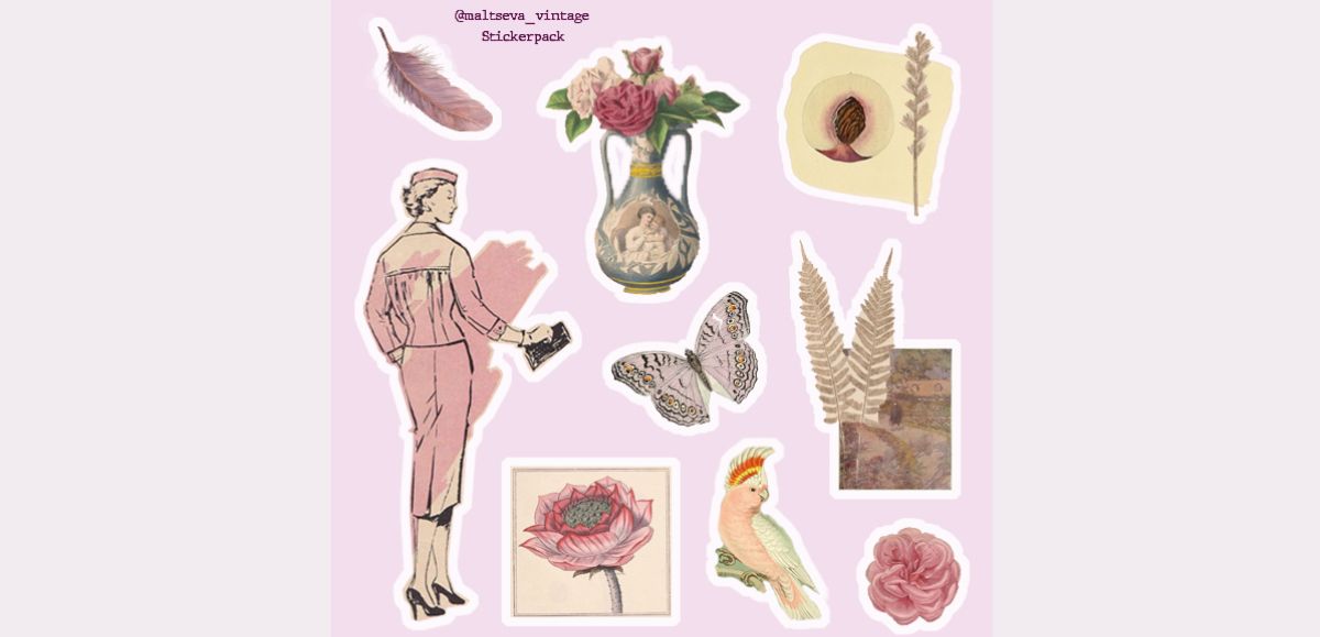 Pink June ~ Printable Sticker Pack