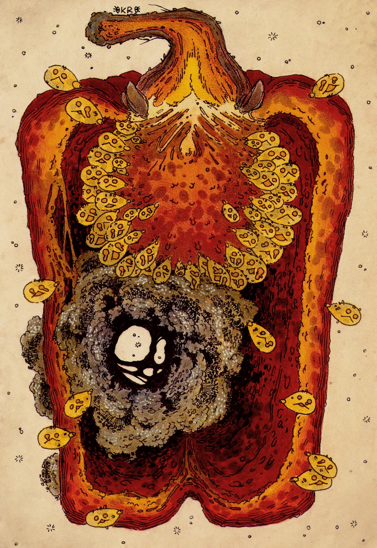 Sick bell pepper — Okro