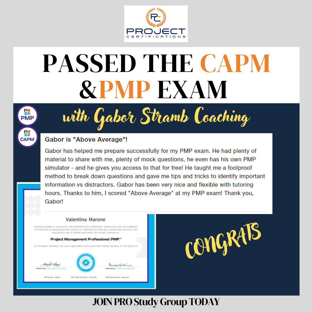 Achieve Your Goals — Gabor Stramb - CAPM And PMP Exam Prep And Coaching