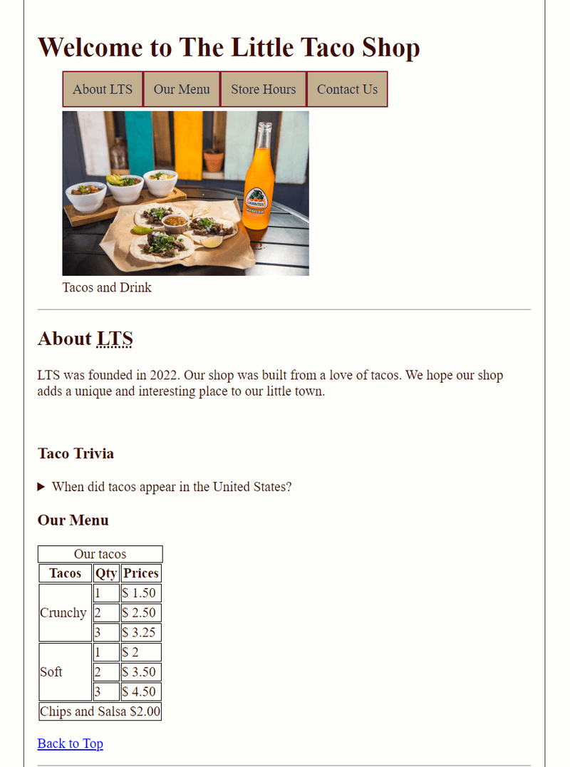 A Shop normal design only HTML