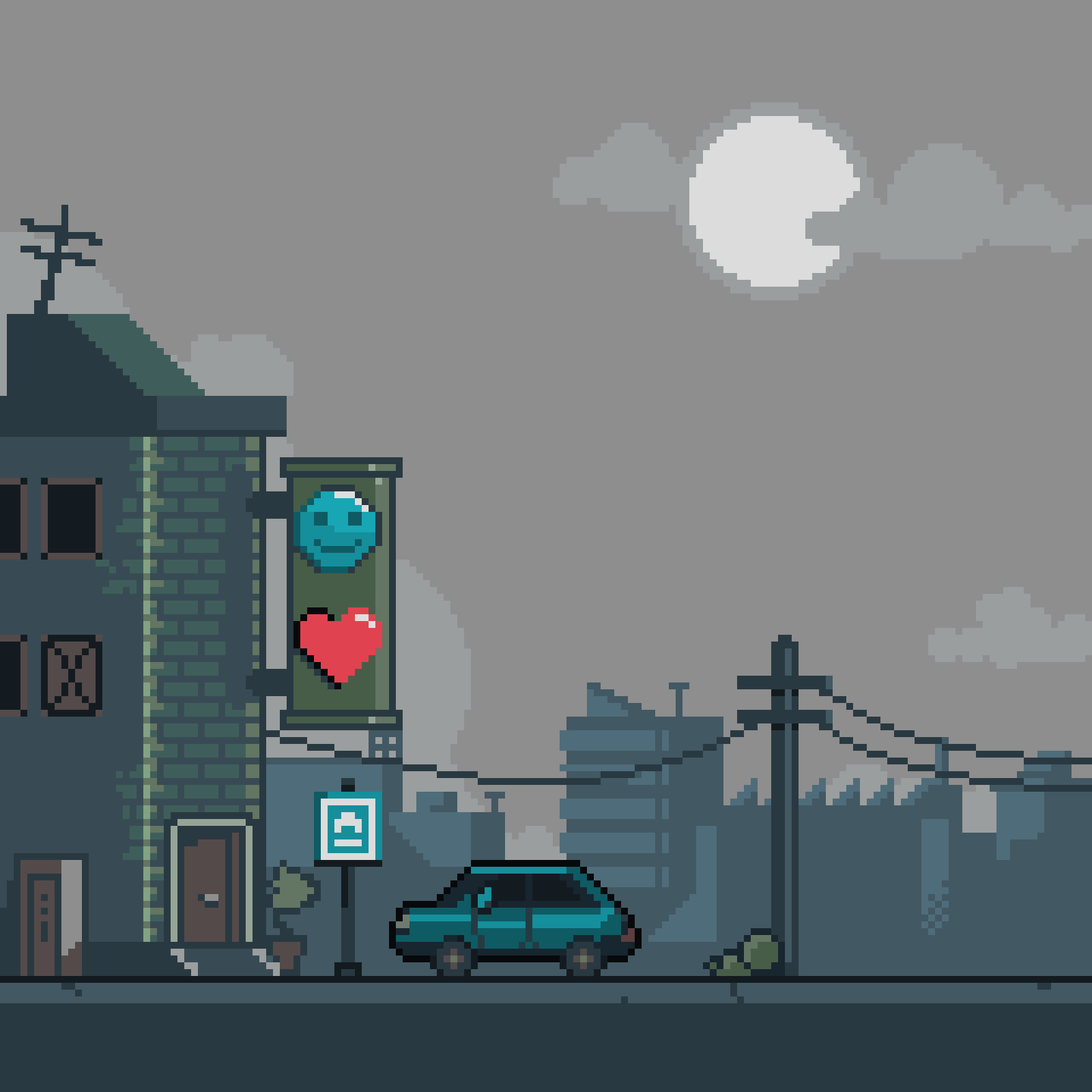 Pixel Art Scene Animation Clo