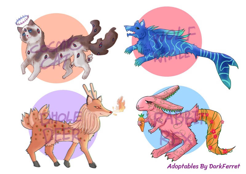 Spoil my Adoptables : Concept Wonder Creatures !