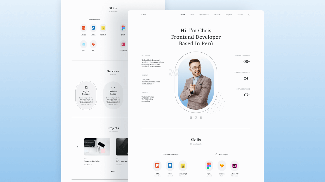 Responsive Portfolio Website Alexa (Source Code) — Bedimcode