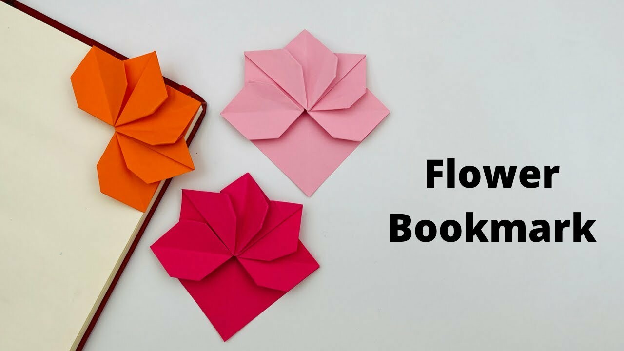 DIY Paper FLOWER Bookmark / Origami Bookmark / Paper Craft / Paper