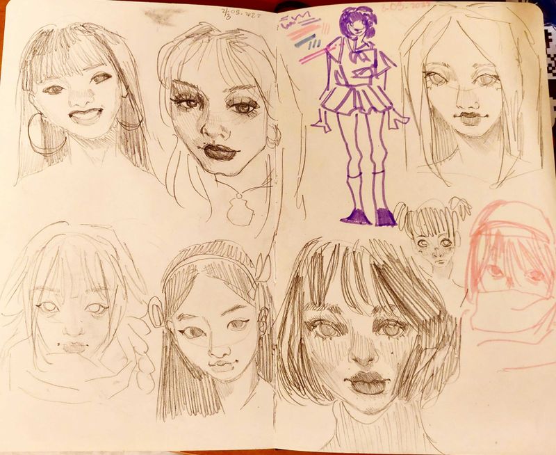 Sketchbook spread