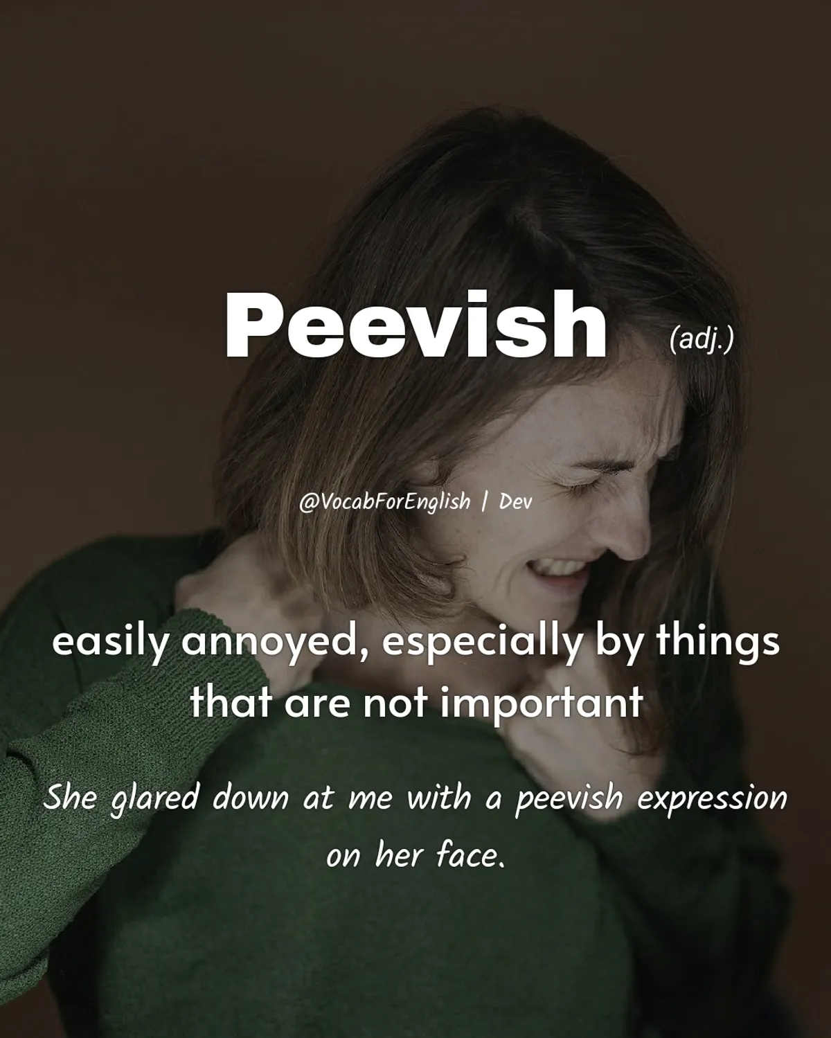 Peevish Definition Meaning Dev