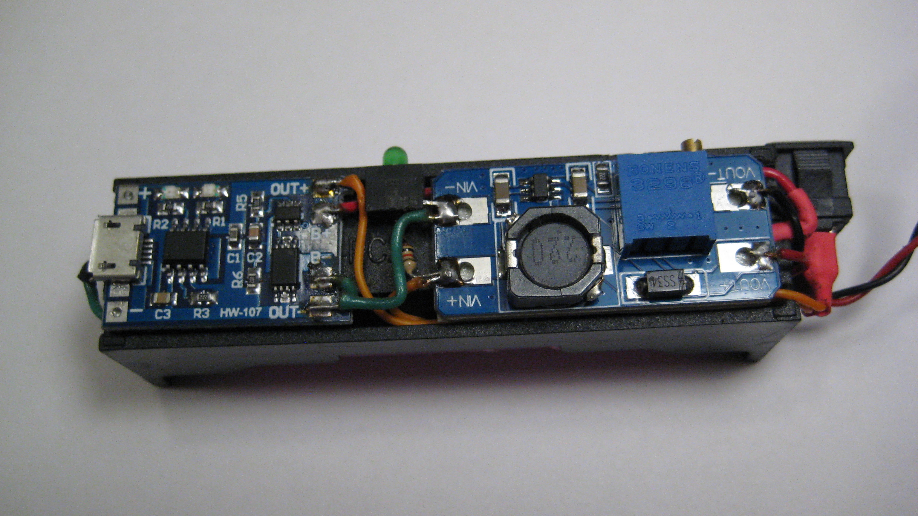 Схема подключения TP4056 + MT3608 к 18650 — Сделал Сам - Buymeacoffee