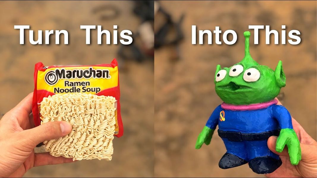 I turn RAMEN NOODLES into a TOY STORY CHARACTER! — TLT lab Hacks