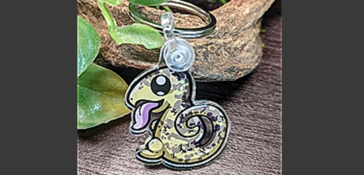 Monkey Tail Skink Keychain