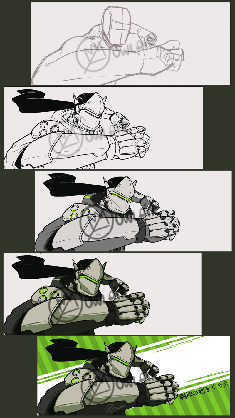 GENJI FROM OVERWATCH 2 PROCESS