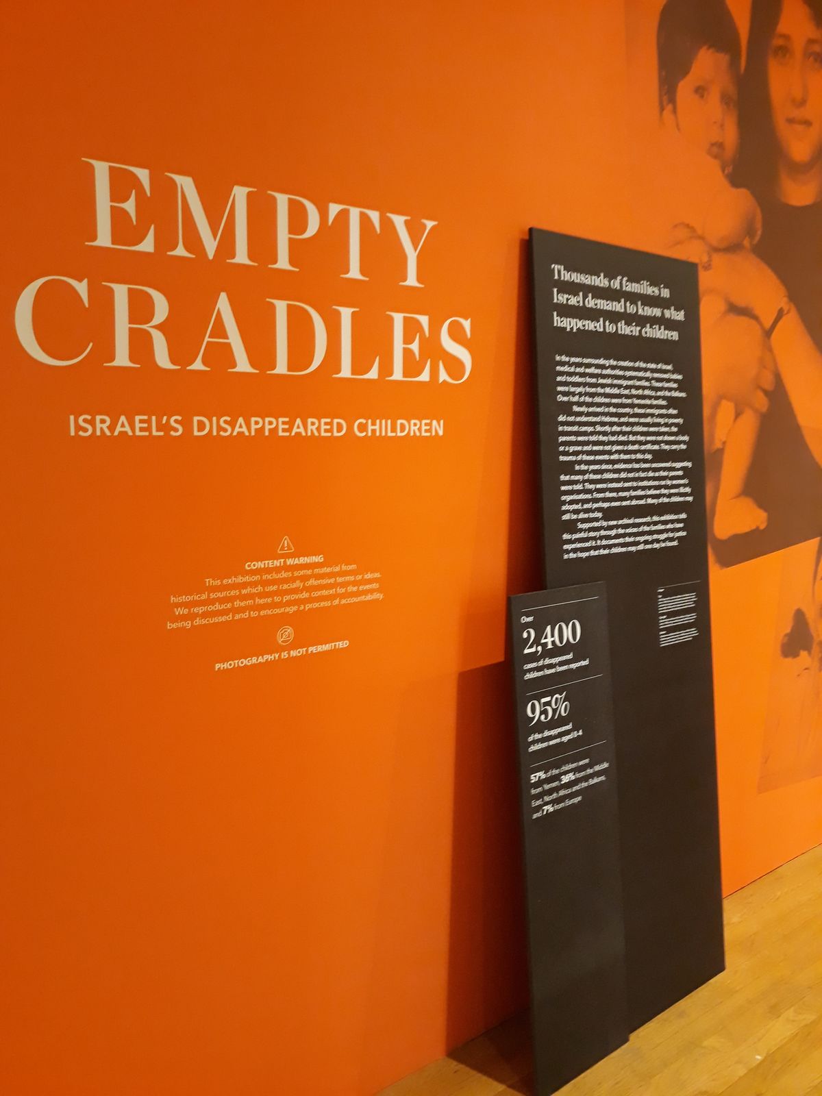 Empty Cradles Israel’s Disappeared Children, exhibition at SOAS