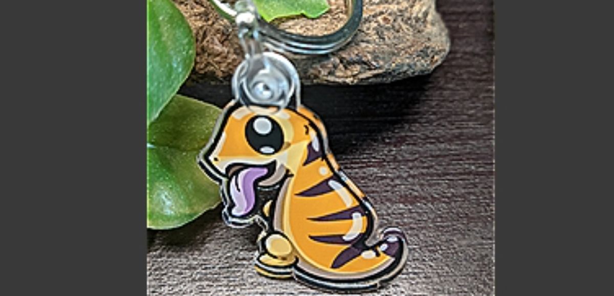 Peters Banded Skink Keychain