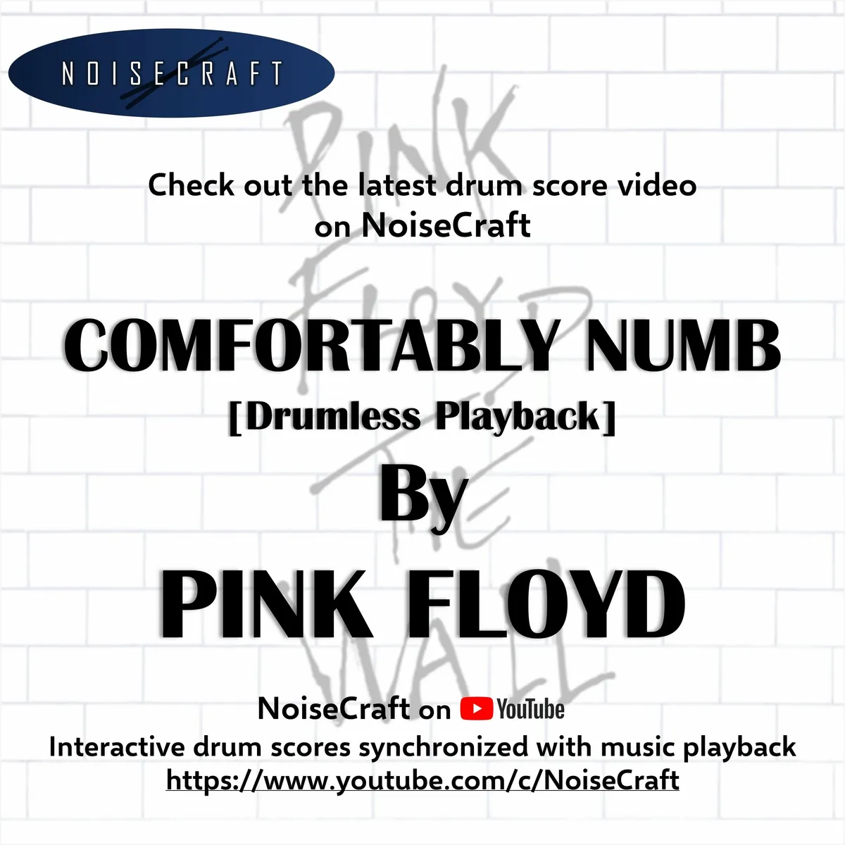 New Drumless Drum Score Video Comfortably Numb by Pink Floyd — NoiseCraft