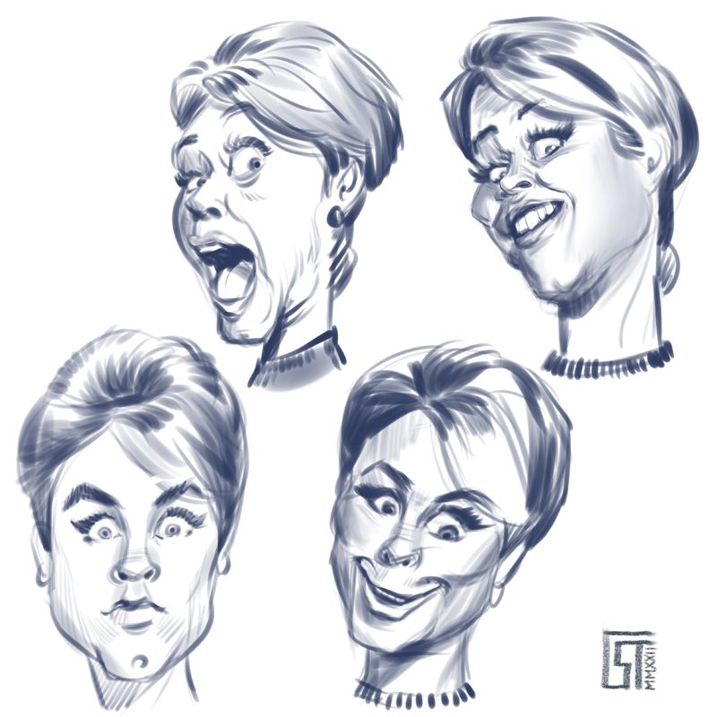 Caricatures - Elizabeth Montgomery