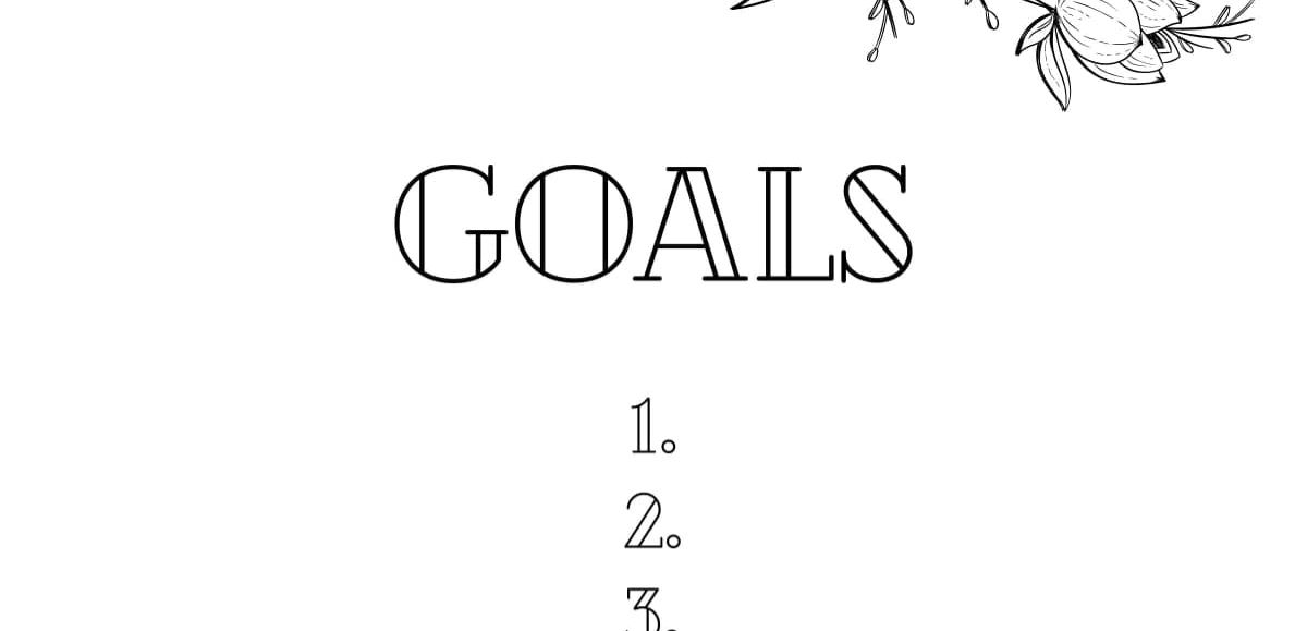 GIFT - Manifesting Goals Sheet 