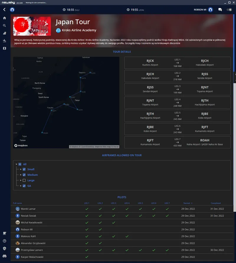 Newsky is Virtual Airline platform like you've never seen before ...