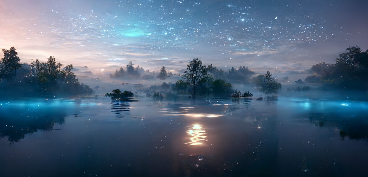 Calm Lake Moonlight Wallpaper