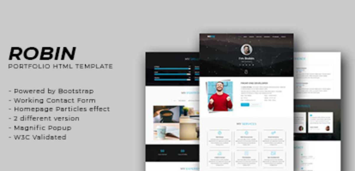 Robin - Personal Portfolio HTML Template