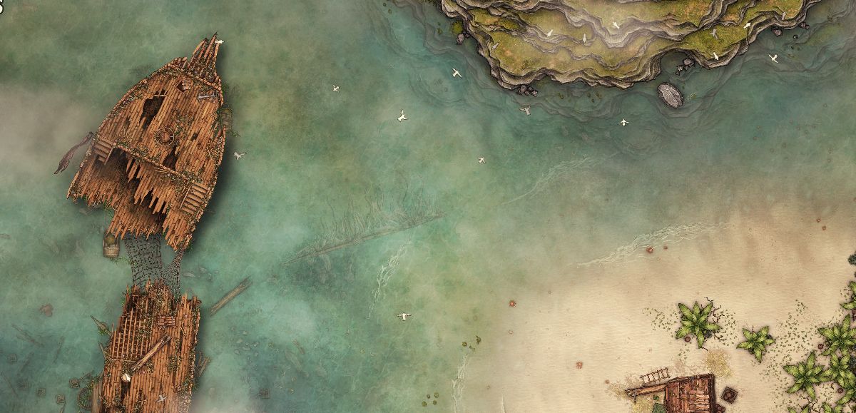 Shallows Fantasy Map Day - ~8K - Gridless [8192/5462px]