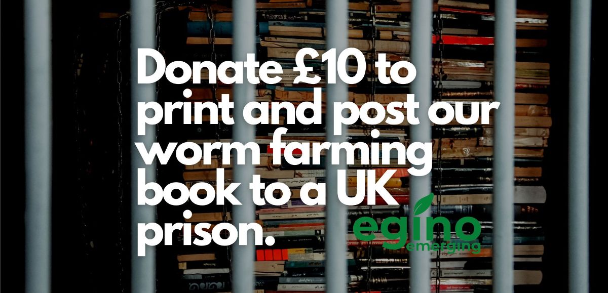 Donate a worm farming book to a UK prison library