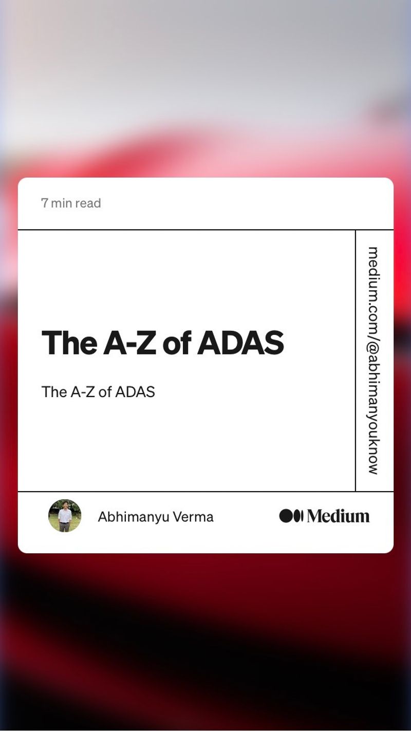 The A-Z of ADAS