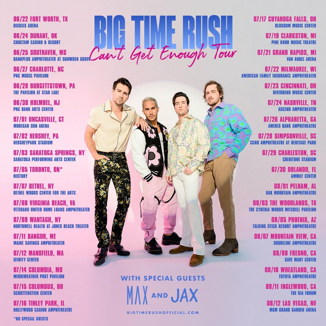 Big Time Rush Cant Get Enough Tour Presale Code — Tickets Before The