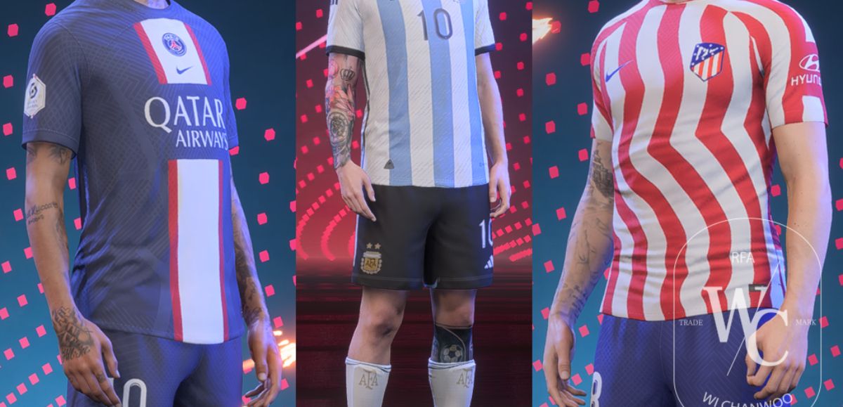 [FIFA23] Tattoo mod (neymar, messi, griezmann) for TU9
