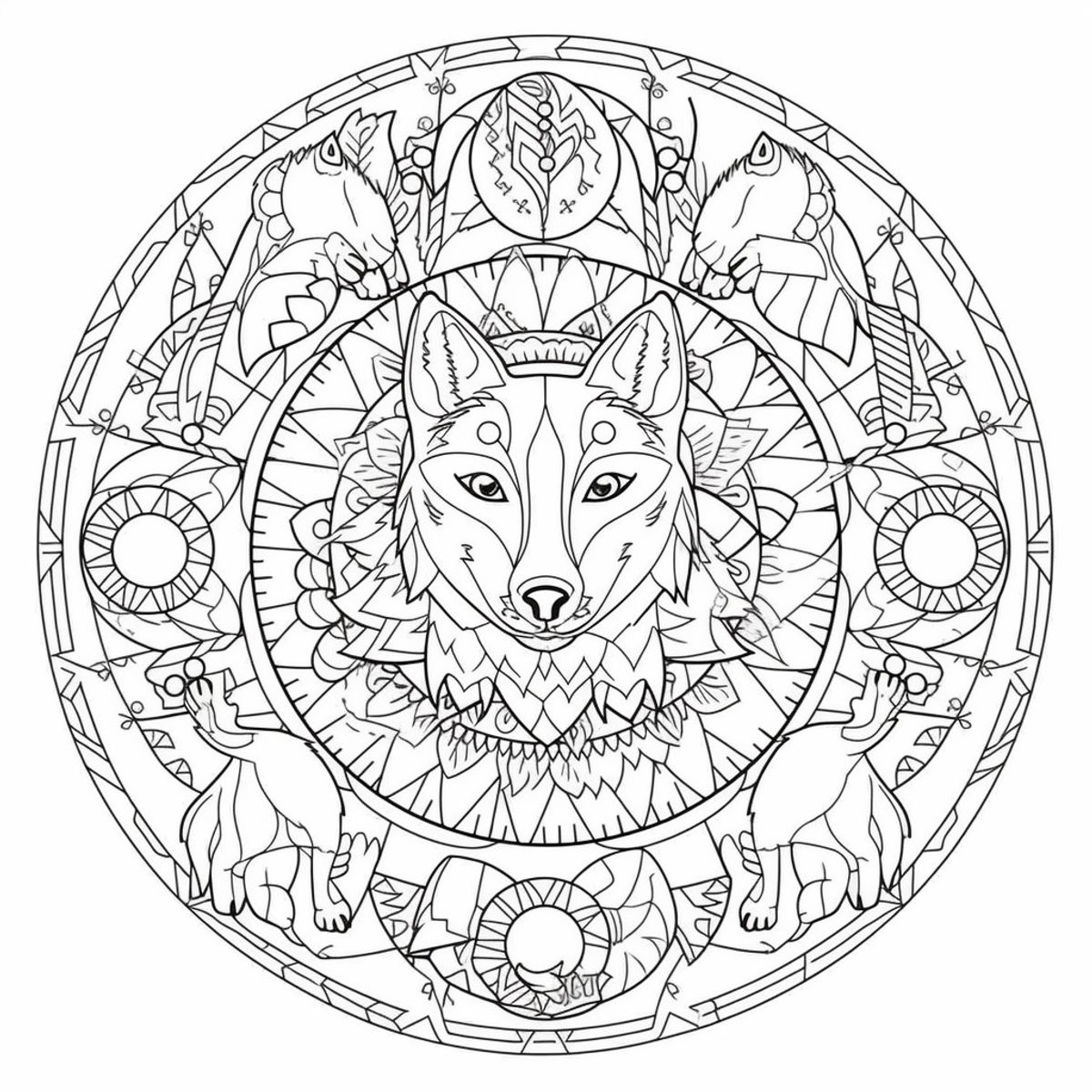 Animal Coloring Book for Adults: Variety of Animal-Based Mandala