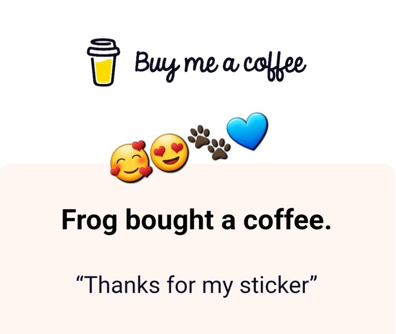 Thankyou Frog 🥰🐾