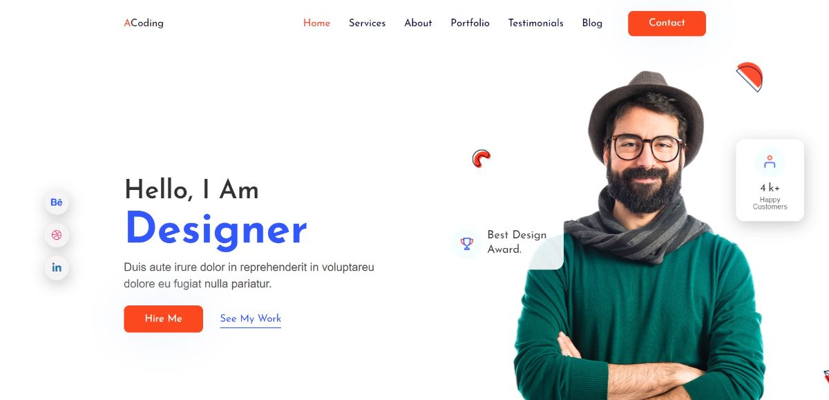 personal portfolio website