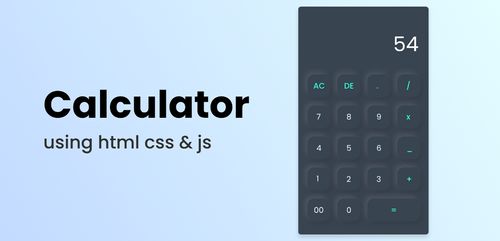 Javascript Calculator Source Code 4470