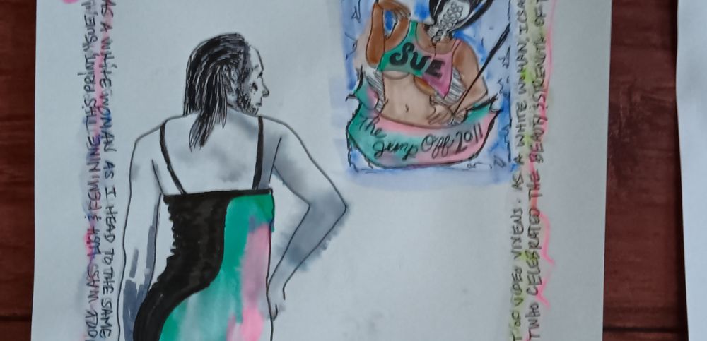 THE original drawing: Tribute to Wanda Ewing (Sue)