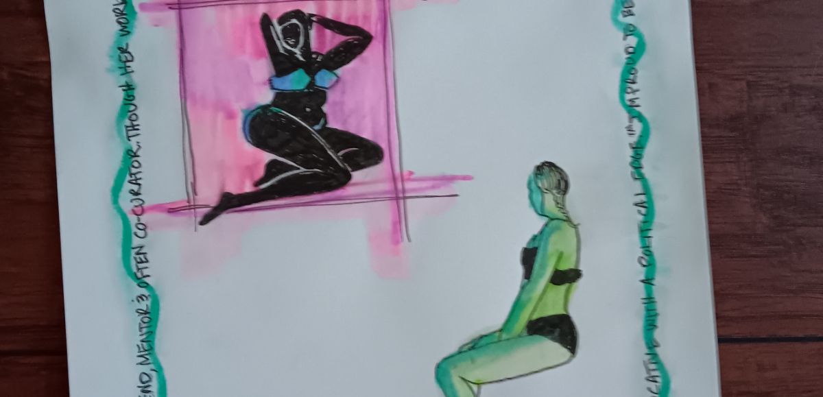 THE original drawing: Tribute to Wanda Ewing (pin up)