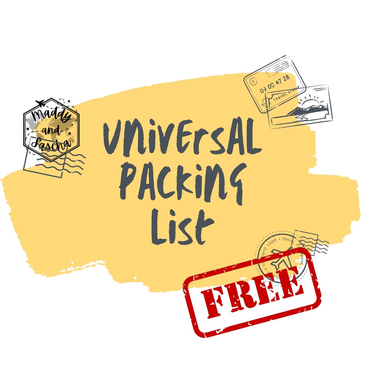 Universal Travel Packing List