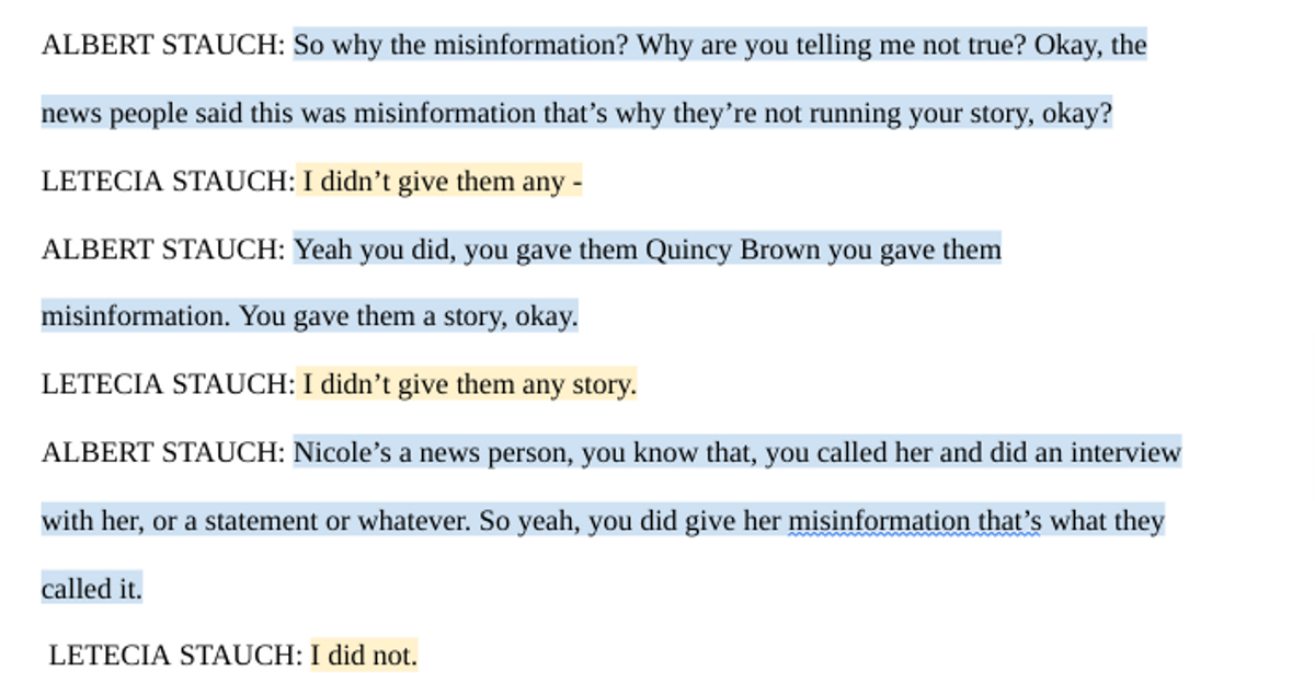 Colorado v. Letecia Stauch - Exhibit 54 Transcript (PDF)