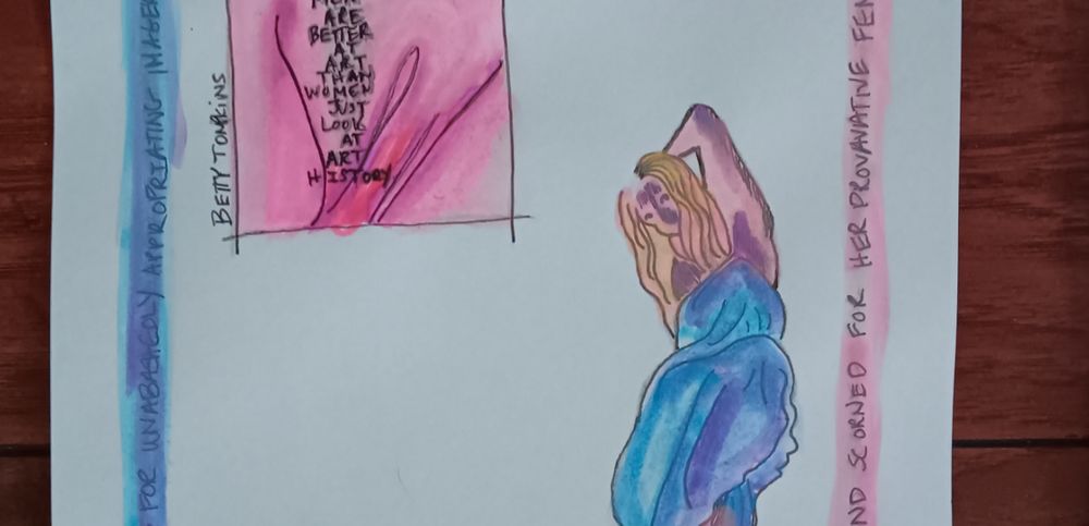 THE original drawing: Tribute to Betty Tompkins