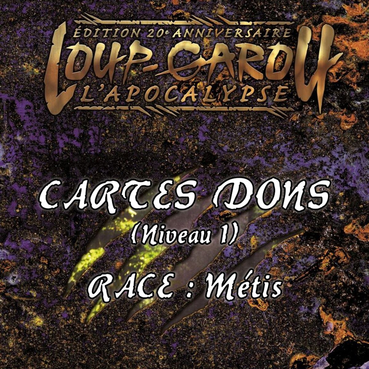 WW20 - Carte Dons - Race : Métis